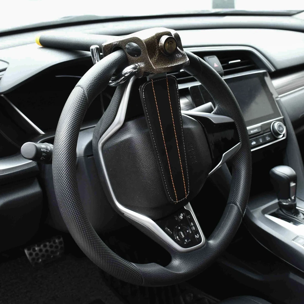 Авто ключалка на волана, универсален висококачествен мощен заключване на волана, имобилайзер устройство, оборудвано с 3 ключове