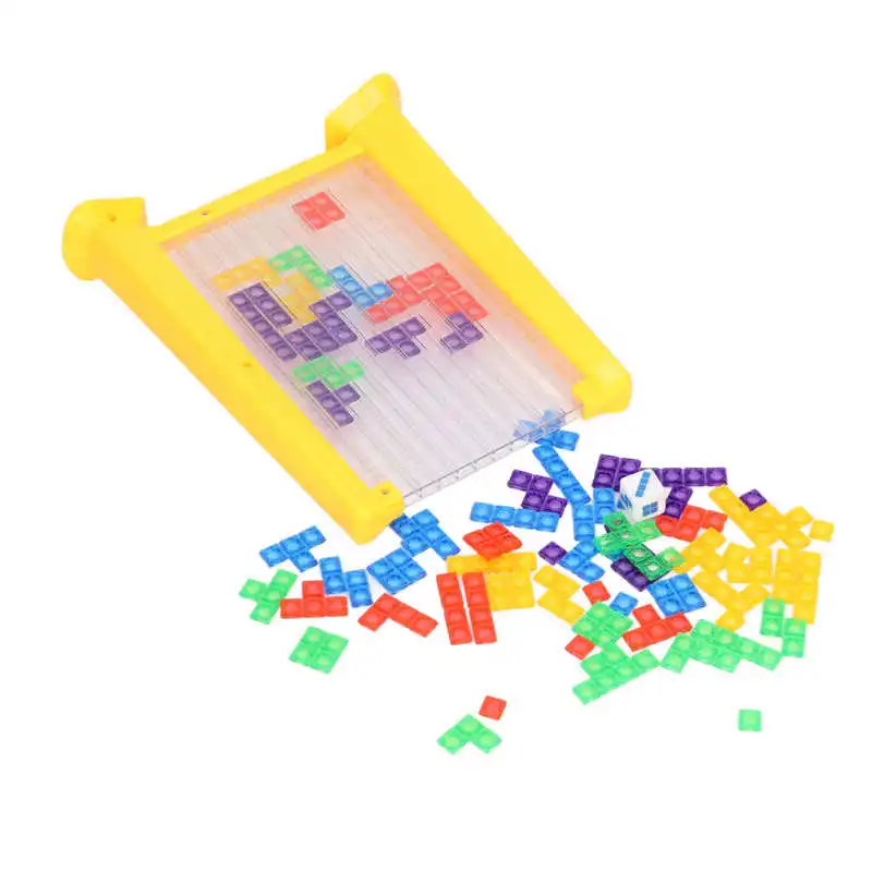 Детска играчка, с руски елементи, цветни разработване на интелигентни строителни блокове, пъзел игра