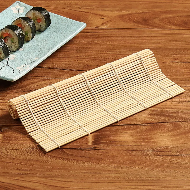 Инструменти за суши Бамбук подложка за раскатки Специални инструменти направи си САМ Ориз, валяк Онигири, Пилешка пържола, ръчна работа, Кухненски инструмент за приготвяне на японски суши