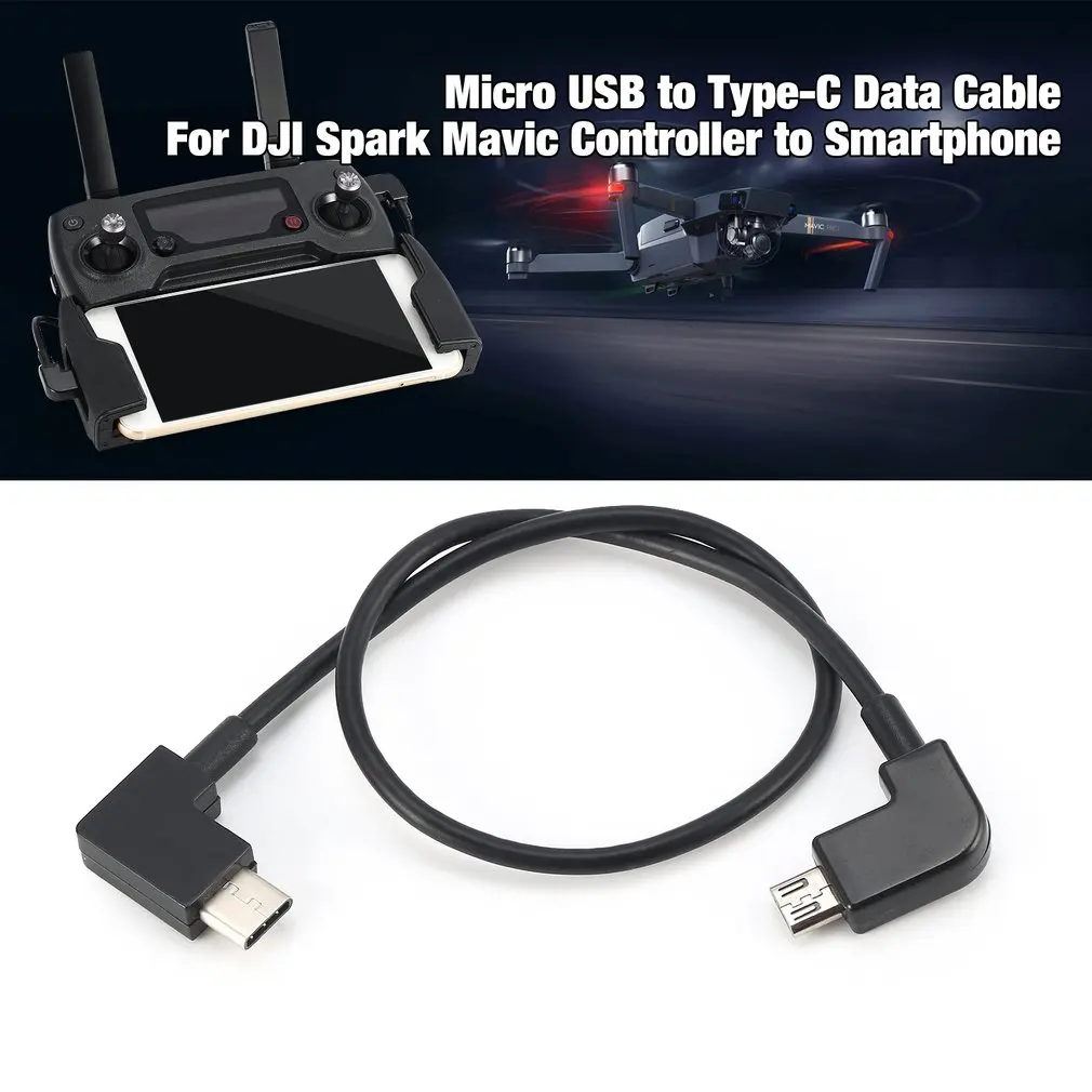 Кабел за предаване на данни за DJI Spark/MAVIC Pro/Air Control Micro USB за свързване на осветление/type C/Micro USB адаптер за iPhone, за да Pad