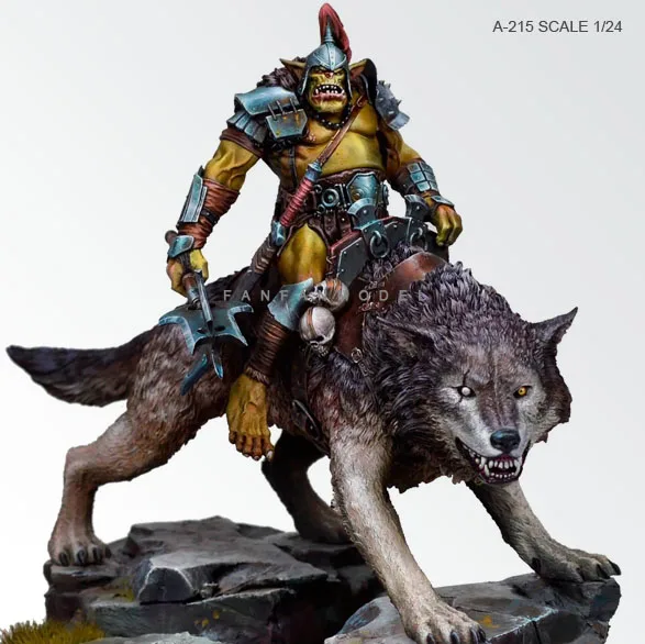 Комплекти Фигури от смола 1/24 Модел на Конницата на Клана на Вълка в сглобени A-215