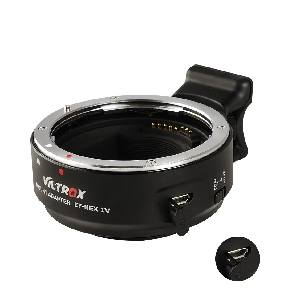 Обектив Адаптер Viltrox EF-NEX IV с автоматично фокусиране за обектив Canon EOS EF EF-S полнокадровому обектива Sony E NEX A9 AII7 A7RII A7SII A6500 A6300