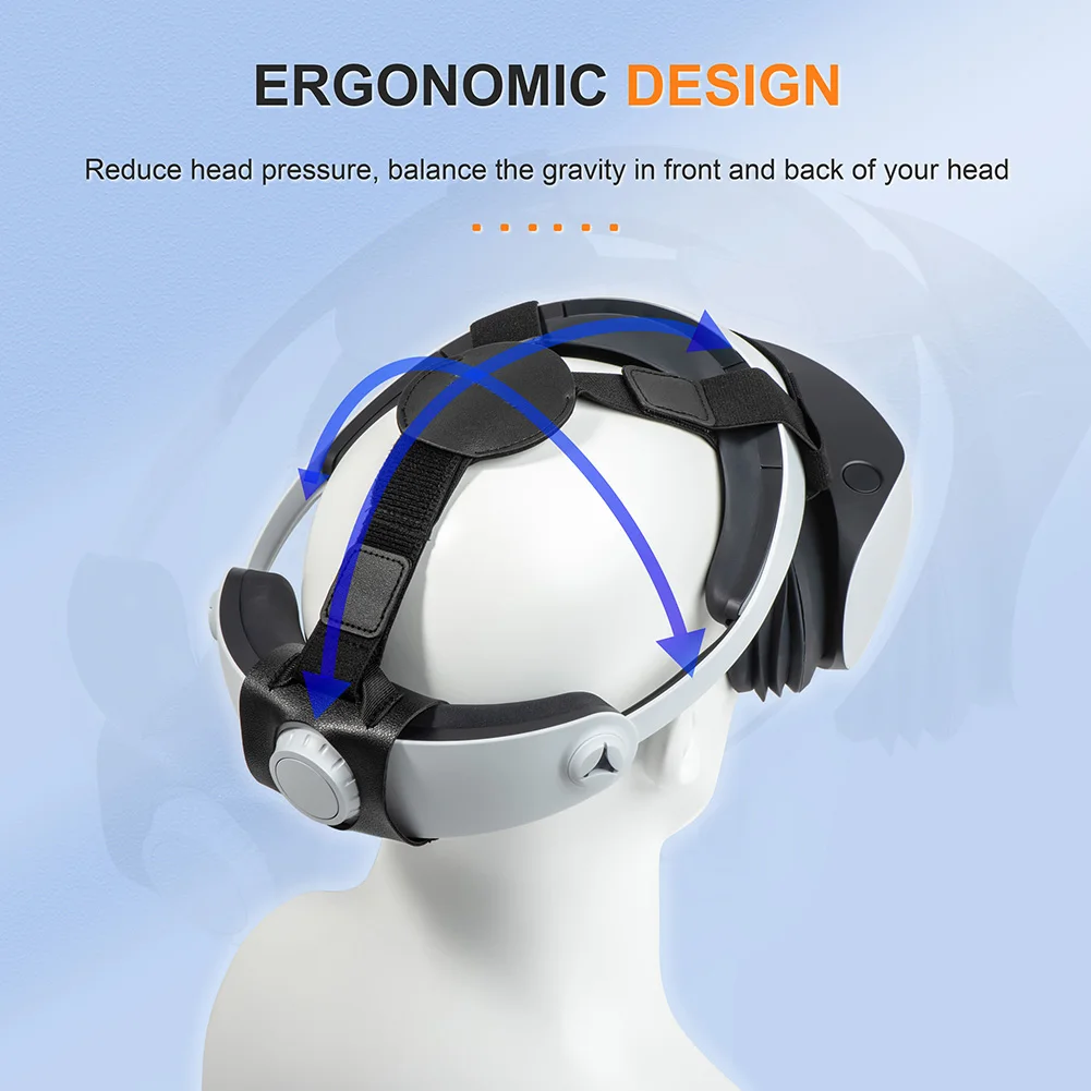 Удобен за носене каишка за очила, Регулируем фиксиран каишка за очила, декомпрессионный прическа за намаляване на теглото, аксесоари за PS VR2