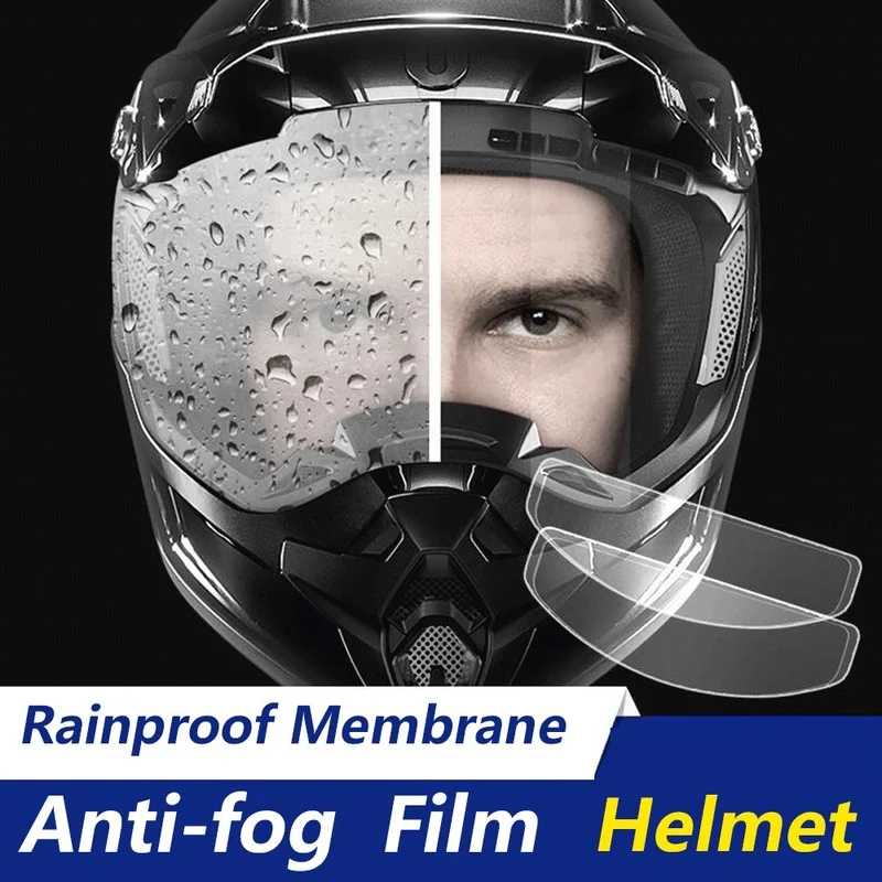 Универсален мотоциклет шлем с противотуманной фолио и фолио от дъжд, Трайно нанопокрытие, стикер на филма, Аксесоари за каска