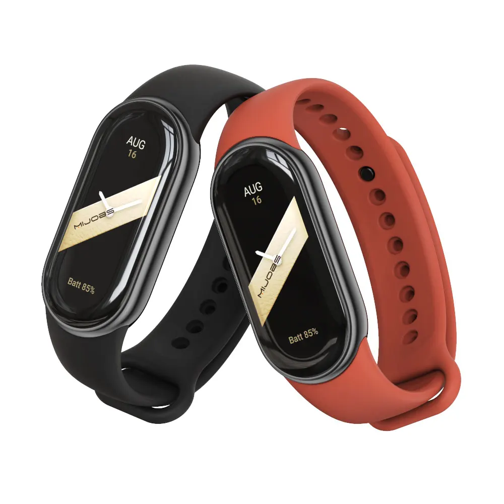 Каишка Mi Band 8, гумена гривна за Xiaomi Smart Band 8, умни часовници с NFC, спортен силиконов гривна на китката, каишка Miband 8