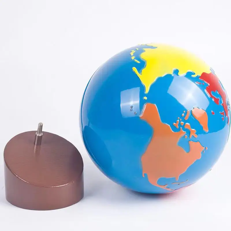 Материал Глобус от части на света, играчка за ранно обучение, География Монтесори
