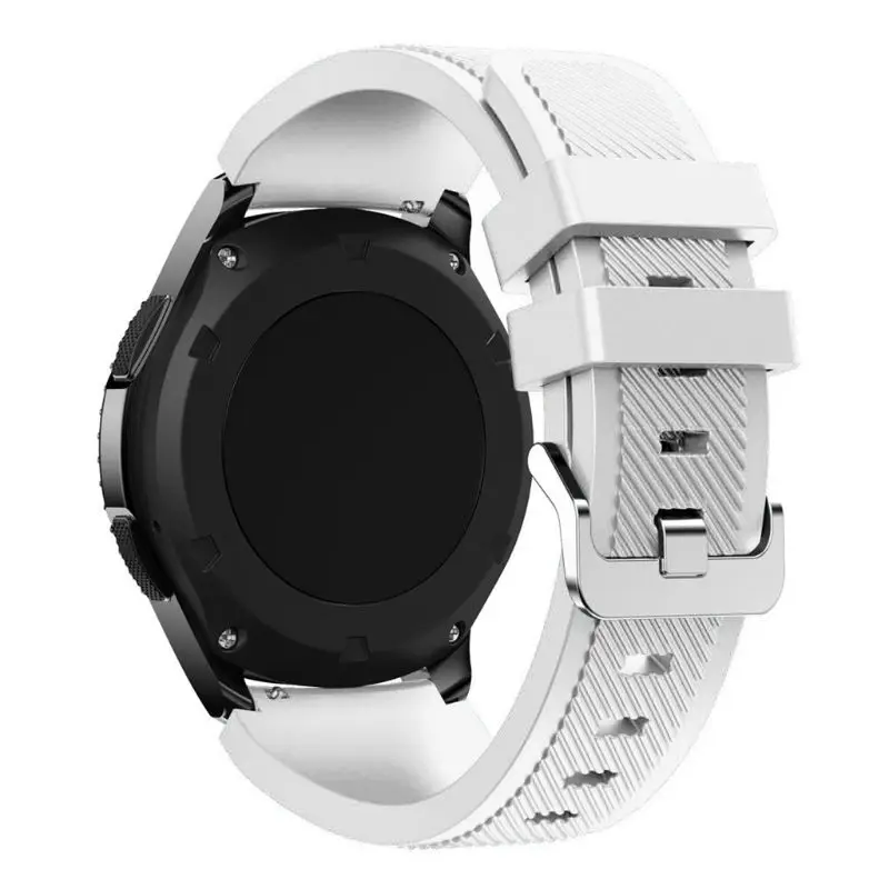 Силиконов ремък е Съвместим с Samsung Gear S3/Galaxy Watch 46 мм каишка за подмяна на гривната Водоустойчив колан, който предпазва от изпотяване