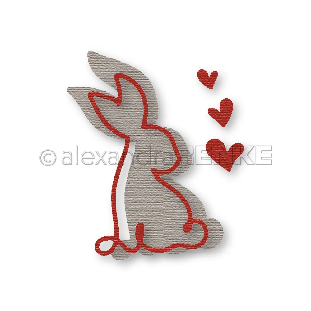 A Loving Rabbit, февруари 2023, издаване на метални щанци за scrapbooking, хартиени изделия, перфоратор, за картички и албуми за ръчна работа