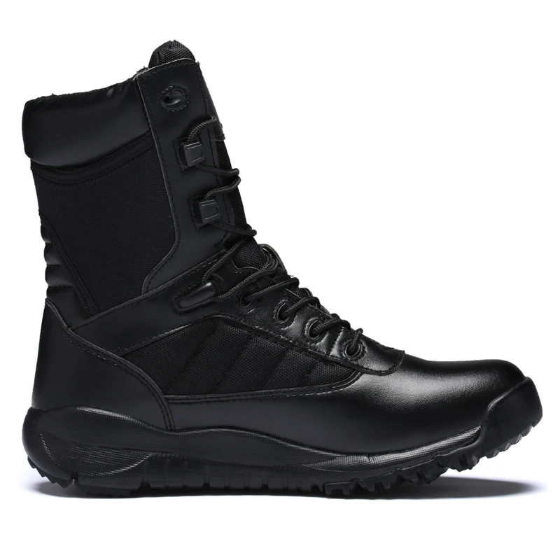 Гореща разпродажба 2023 г., мъжки обувки в стил милитари, черни тактически обувки за мъже, dr. обувки с добро качество, мъжки нескользящая военни обувки