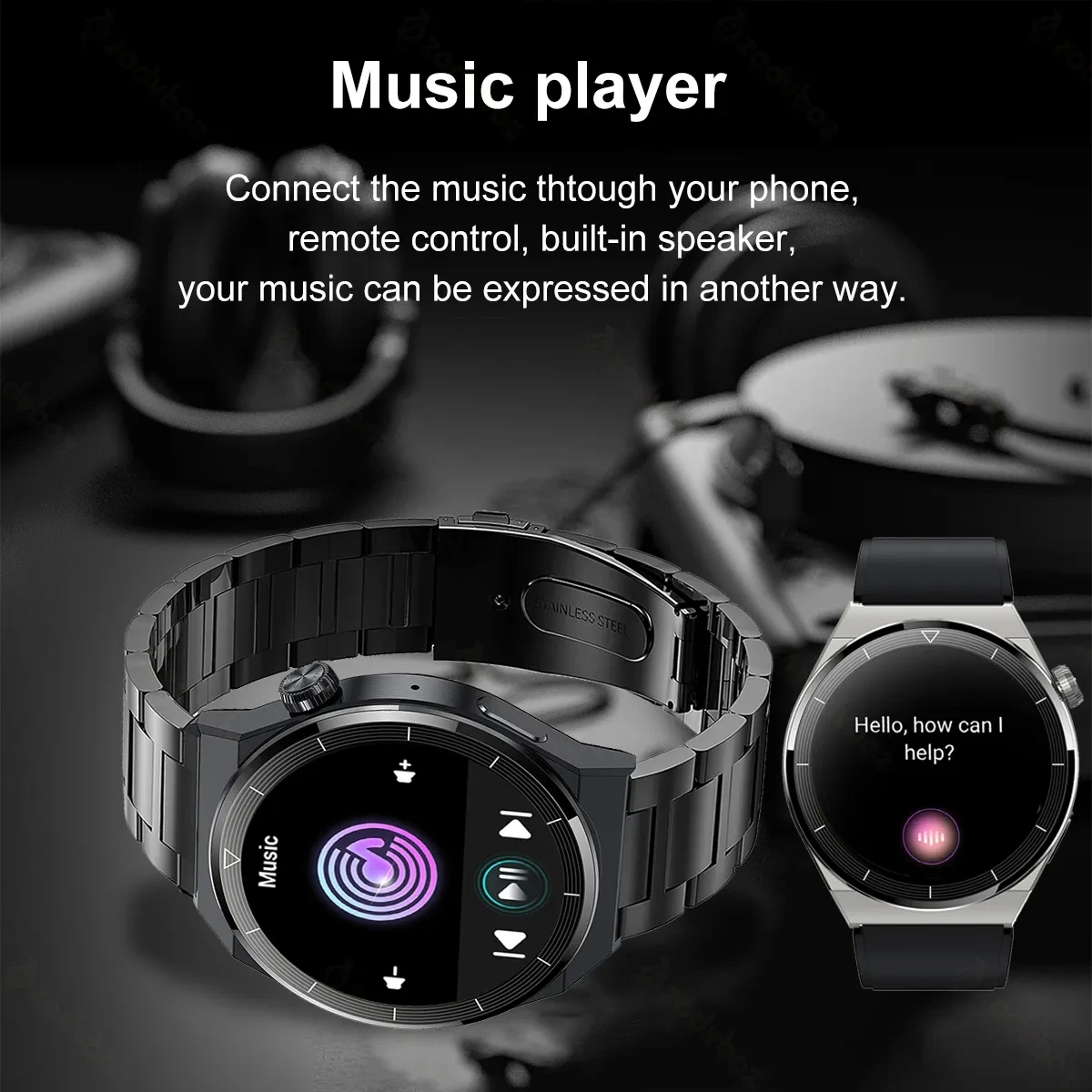 За Xiaomi Huawei Watch GT3 Pro Спортни смарт часовници за мъже с потребителски циферблат HD, голям екран, на гласово повикване, водоустойчив умни часовници, новост 2023