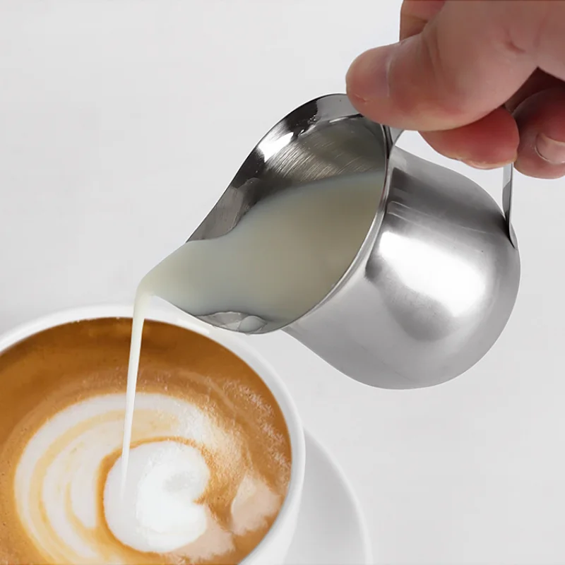 Кафе Цвете Чаша Концентриран Мерителна Чашка За Меден Млечен Шейк кана за Кафе и Малко Млечен Саксия Чаша за Еспресо Неръждаема Стомана