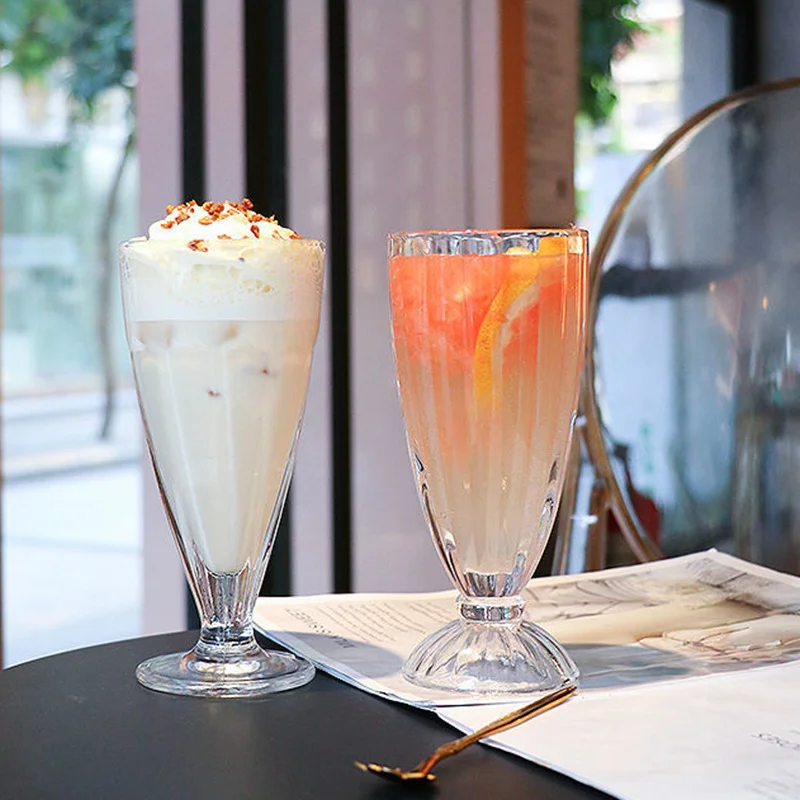 Луксозна стъклена чаша в скандинавски стил, студена Напитка, Чаша за чай с мляко, Домашен творчески напитки, Шейкове, сладолед, млечен коктейл, чаша за напитки