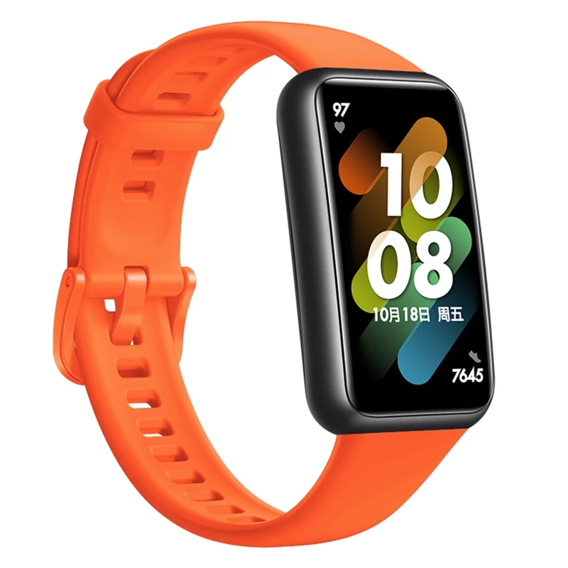 Съвместим с smart часовника HuaweiBand 7/7NFC, регулируема каишка, водоустойчив, мек гривната, спортни гривната, водоустойчив K5DB