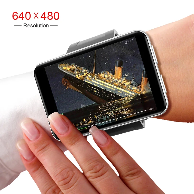 2,86 См по-Голям Екран 4G Смарт часовници Android 7,1 3 GB 32 GB GPS WIFI 5MP Камера 480*Резолюция 640 2700 mah Батерия Смарт часовници за Мъже