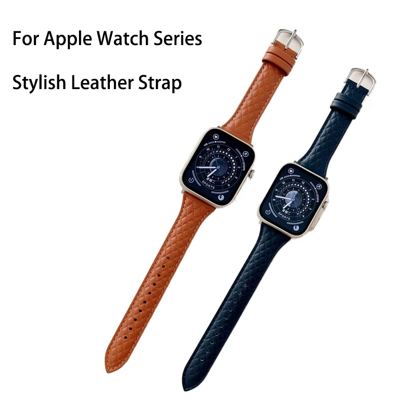 Кожена Каишка премиум-клас за Apple Watch Urtal S8 49 мм, Ново Записване, Естествена Кожа За Apple Watch SE 34567, 38 мм, 45 мм, 40 мм, Гривна