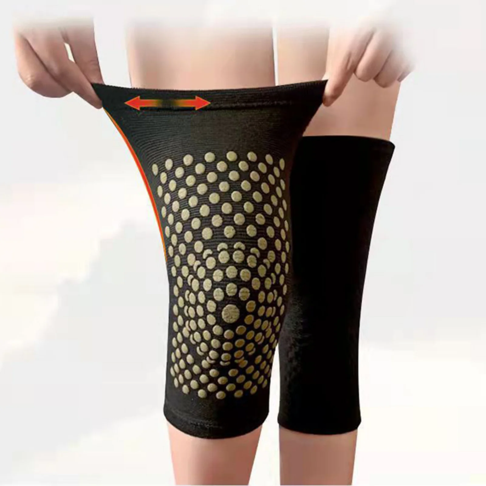 1 чифт топли наколенников (подходящ тегло 50 ~ 100 кг), за облекчаване на болки в ставите, зимни средства за защита на краката