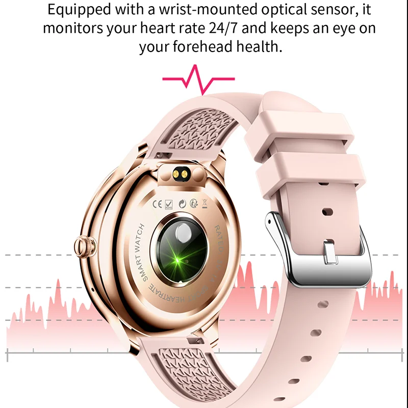 2023 Нови Дамски Смарт Часовници С Bluetooth-Разговори, Потребителски Скали, Дистанционно Снимане, Спортни Водоустойчив Смарт Часовници За Android и IOS + Кутия