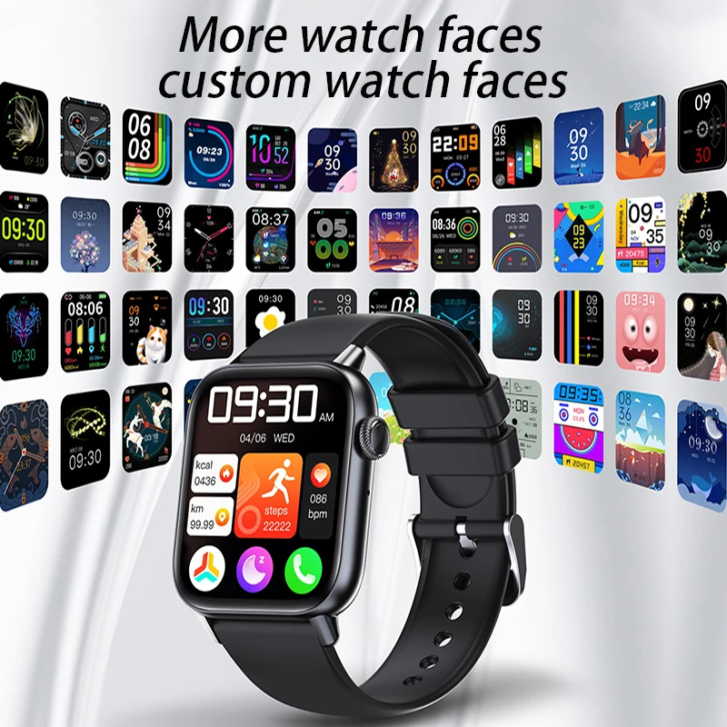 2023 Нови умни часовници за жени, часовници за повикване чрез Bluetooth, фитнес, водоустойчиви спортни умно-сърдечната честота монитори, модни женски мъжки умен часовник, дамски