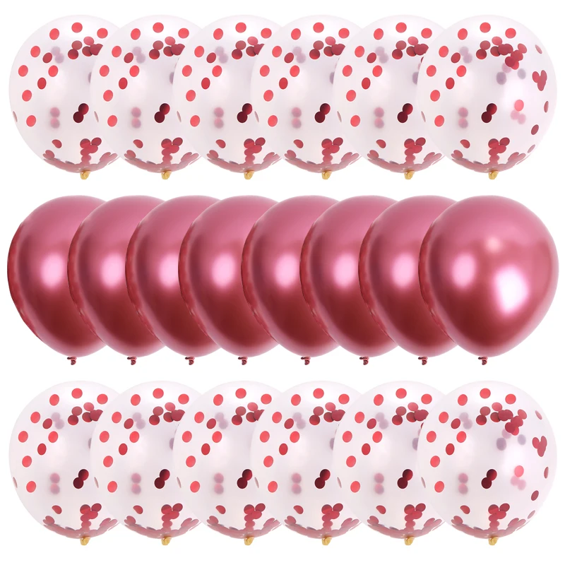 20pcs 12-инчови Нови хромирани метални лъскавите метални pearlescent латексови балони плътни цветове, гелиевые балони Globos, декор за парти по случай рождения ден