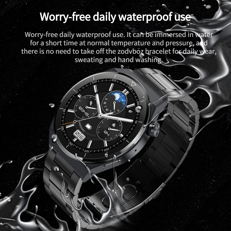 За Xiaomi Huawei Watch GT3 Pro Спортни смарт часовници за мъже с потребителски циферблат HD, голям екран, на гласово повикване, водоустойчив умни часовници, новост 2023