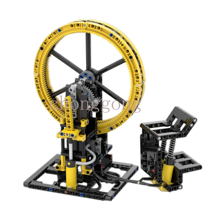 Модел MOC-57096 Пневматичен вертикален двигател, строителен блок, играчки за момчета, набор от тухли, Коледни подаръци за деца