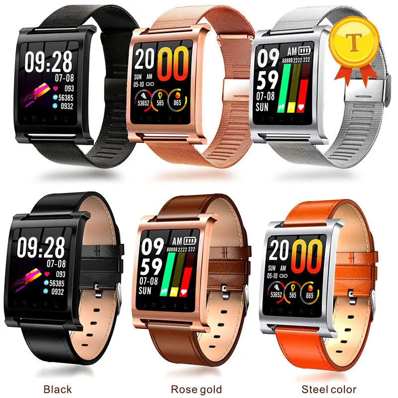 Смарт часовник-гривна, модерен Монитор на сърдечната честота, спортен тракер, фитнес-smart-часовници, Push-съобщението, интелигентни гривна с голям екран, гривна