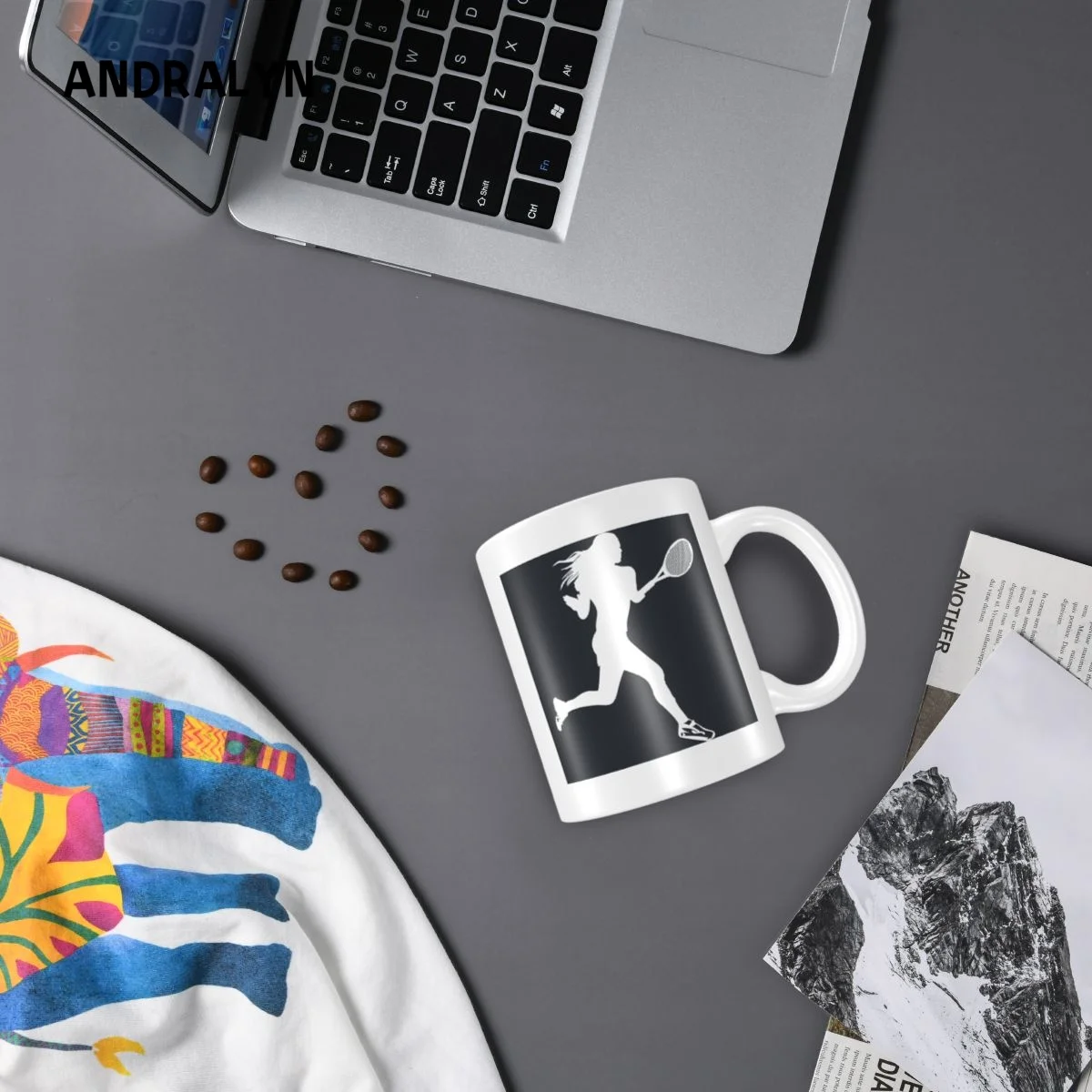 Чаша с логото на Роджър Федерер 330 мл, керамични творчески чаши за чай и кафе с мляко, Забавен подарък на приятели за рожден Ден