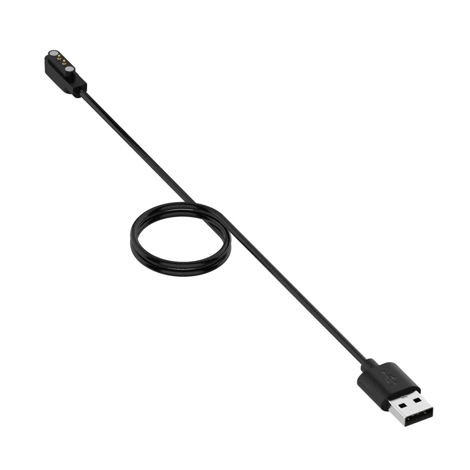 черна 60 см/1 м, USB-кабел за зареждане, кабел за часа Kieslect, K11/K10, на едро, 100 бр./лот