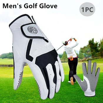 1 бр. мъжки мини ръкавици за голф от мек микрофибър за спортове на открито, клубна дишаща ръкавица за голфъри