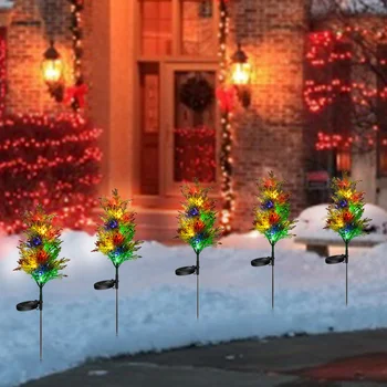 1 бр. улични лампи на слънчеви батерии, трева, кипарис, лампа за градината, тревата, пейзаж, празнична светлина, Празник, Сватба, Коледа