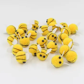 10 броя 20 мм вълнест топки, меки пухкави пчела, използвани за украса, ръчно изработени аксесоари, дрехи, шиене на плат