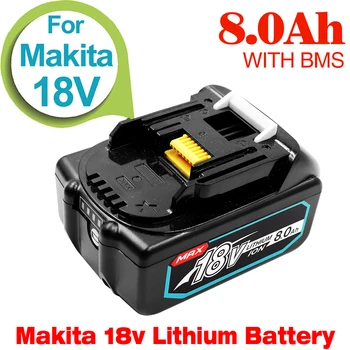 14,4 v 6.0 Ah-12Ач Литиево-йонна Акумулаторна Батерия За Електроинструменти Makita 14 В BL1460 BL1430 1415 194066-1