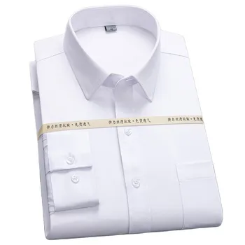 2022 Ризи Обичайните Размери Без Джобове За Работа В Бизнес стил, Класически Рокли, Ежедневни Обикновена Блуза С дълъг ръкав, Ризи