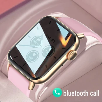 2023 Нови умни часовници за жени, часовници за повикване чрез Bluetooth, фитнес, водоустойчиви спортни умно-сърдечната честота монитори, модни женски мъжки умен часовник, дамски