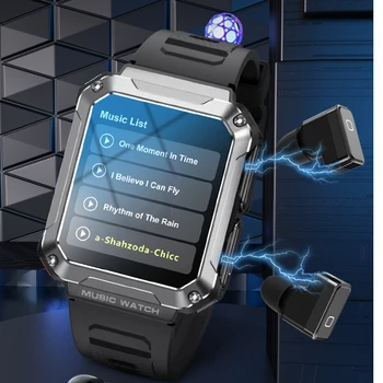 2023 Новите Смарт часовници T93 3-в-1 TWS Слушалки, 4 GB Голяма памет, Bluetooth Екран Повикване Местни Музикални Слушалки Слушалки Smartwatch