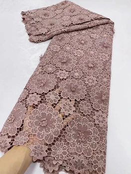 2023 г.; най-новият висококачествен африкански нигерийская лейси плат от чист тюл с бродерия; вечерна рокля от памучен плат с пайети; 5 ярда
