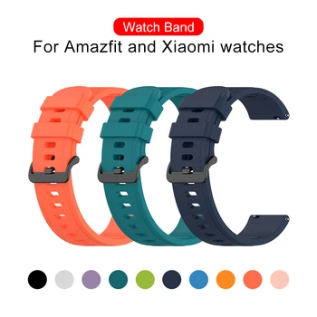 22 мм и Каишка за часовник Xiaomi mi Watch Color Sport Официални Въжета За Huami Amazfit GTR 47 mm 2 2д Pace 2 3 Stratos Гривна Каишка