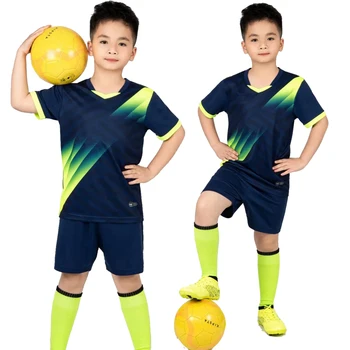 6 цвята, детска футболна форма, комплект от джърси за момчета и момичета, комплект с къси ръкави, къси Панталони, детска футболна фланелка, спортно облекло