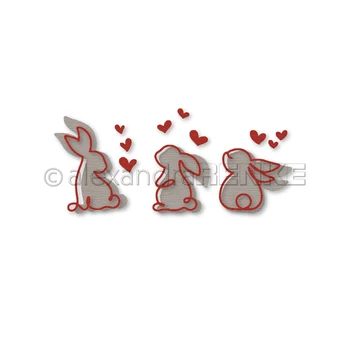 A Loving Rabbit, февруари 2023, издаване на метални щанци за scrapbooking, хартиени изделия, перфоратор, за картички и албуми за ръчна работа