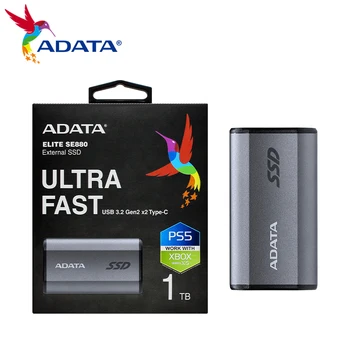 ADATA ELITE SE880 Външен SSD 500 GB 1 TB Високоскоростен Твърд диск USB 3,2 Gen2 x2 Type-C Портативни SSD-диск За Десктоп, Лаптоп