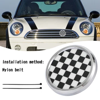 Areyourshop Решетка на Радиатора и Предната Решетка, Емблемата на Иконата за BMW MINI Cooper Шахматната дъска, Черно и Бяло