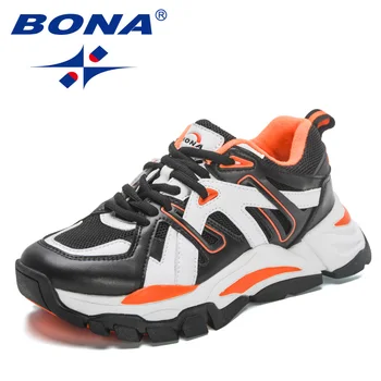 BONA 2023, Нова дизайнерска мъжки обувки за ходене, ежедневни обувки, мъжки класически маратонки, висококачествени спортни обувки за бягане на открито