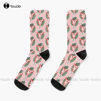 Beastars Louis Sticker, прости червени Чорапи, за жени, Унисекс, чорапи за възрастни, юноши, младежи, Дизайнерски сладки Чорапи, Креативни, забавни Чорапи