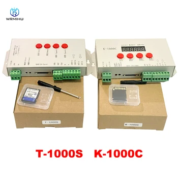 K-1000C (обновена T-1000S) контролер K1000C WS2812B, WS2811, APA102, T1000S WS2813 Led 2048 пиксела Софтуерен контролер DC5-24V