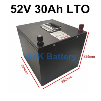 LTO 52V 30AH литиево-титанатный батерия с 22S 100A BMS за 5000 W ebike скутер електрически автомобил viehicle + зарядно устройство 5A