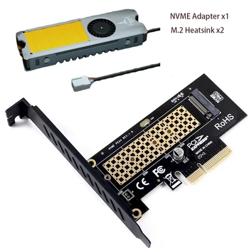 M. 2 Адаптер NVME-M2 NVME SSD M2 PCIE X4 Адаптер Разширителни Интерфейс NVMe SSD-PCIE Адаптера с Меден радиатор