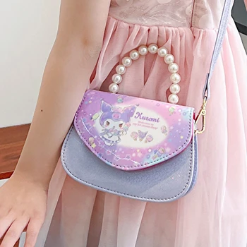 Sanrio Серия Hello Kitty My Melody Cinnamoroll Мультяшная Скъпа Нова Чанта за Момичета Преносима Чанта-Месинджър за Деца L