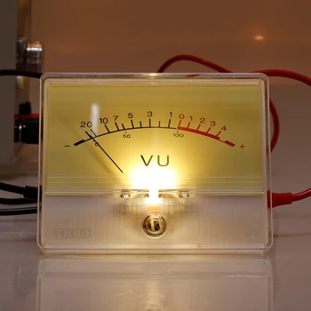VU-meter с подсветка, вида на показалеца DC500uA, цифров усилвател, измерване на обем, мощност