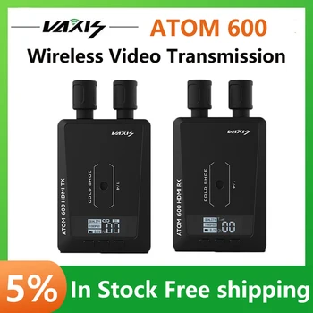 Vaxis ATOM 600 е съвместим с HDMI безжичен предавател-приемник система пренос на видео изображения 1080P HD камери