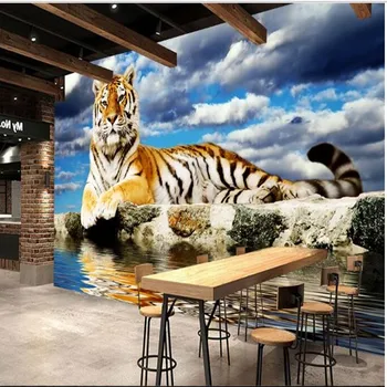 wellyu Поръчка мащабни стенописи, красива снимка, тигър, здраве тигри, тапети на заден план